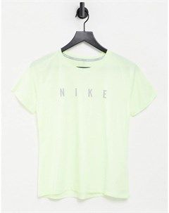 Зеленая футболка Run Division Miler Nike running