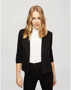 Черный пиджак из ткани понте с накладными карманами Miss selfridge