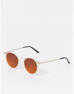 Оранжевые круглые солнцезащитные очки Spitfire