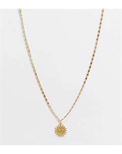 Позолоченное ожерелье воротник с подвеской в виде солнца Sol Regal rose