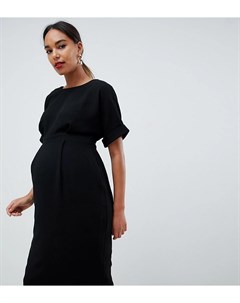 Черное платье миди ASOS DESIGN Maternity Asos maternity
