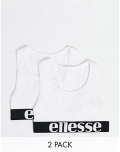 Набор из 2 белых бюстгальтеров Ellesse