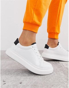 Белые массивные кроссовки на шнуровке Doro Asos design