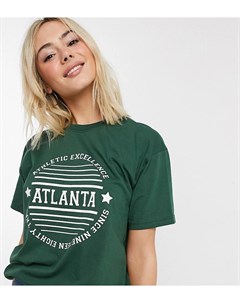 Свободная футболка с надписью Atlanta Daisy street
