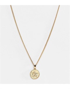 Эксклюзивное золотистое ожерелье с подвеской монетой Liars & lovers