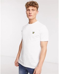 Белая футболка с логотипом Lyle & scott