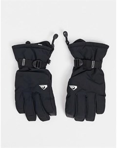 Черные перчатки Mission Quiksilver