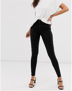 Черные джинсы скинни Vero moda