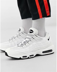 Белые кожаные кроссовки Air Max 95 Nike