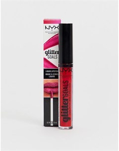 Жидкая губная помада с блестками Cherry Quartz Nyx professional makeup