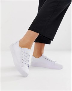Белые кроссовки на шнуровке Dusty Asos design