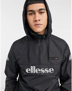 Черная куртка без застежки со светоотражающим логотипом Ellesse