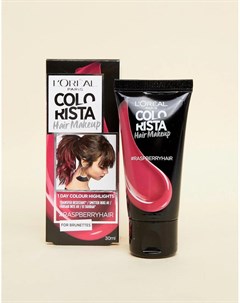 Временная краска для темных волос цвета Raspberry Pink L Oreal Paris Colorista Hair Makeup L oréal pa