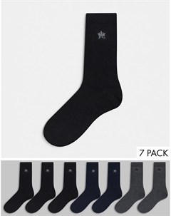 Набор из семи пар носков разного цвета French connection