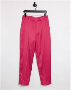 Розовые классические брюки от комплекта Liquorish