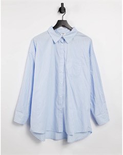 Рубашка в синюю полоску в винтажном стиле Cotton:on