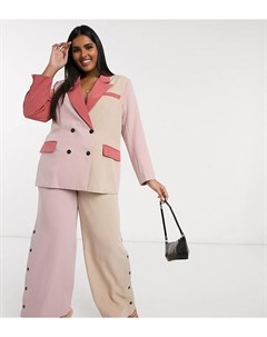 Кремовый пиджак со вставками розового цвета Unique21 hero