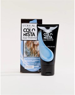 Временная краска для светлых волос цвета Metallic Blue L Oreal Paris Colorista Hair Makeup L oréal pa