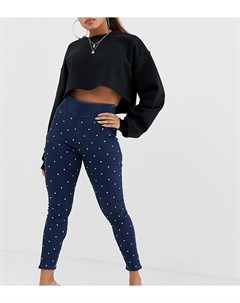 Джеггинсы с завышенной талией и отделкой стразами ASOS DESIGN Petite Asos petite