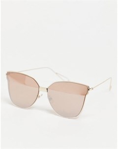 Солнцезащитные очки кошачий глаз цвета розового золота South beach