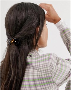 Черепаховая заколка для волос с цветочной отделкой Margherita