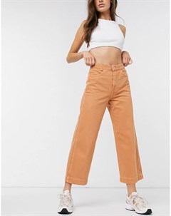 Оранжевые джинсы с широкими штанинами до щиколотки Vida Weekday
