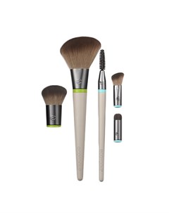 Набор кистей для макияжа 5 сменных насадок 2 ручки Interchangeables Daily Essentials Total Face Kit Ecotools