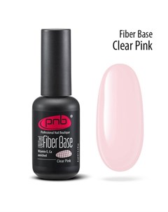 База файбер прозрачно розовая Fiber Base UV LED Clear Pink 8 мл Pnb