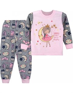 Пижама для девочки свитшот брюки Принцесса луна Babycollection