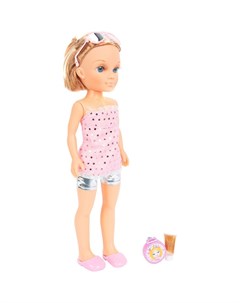 Кукла Нэнси шатенка в розовом Famosa