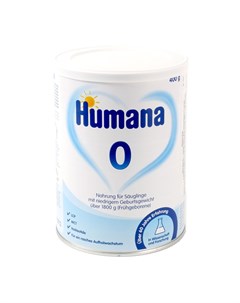 Заменитель молока 400 г с рождения Humana