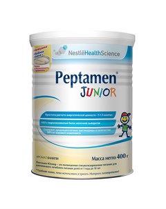 Заменитель молока Peptamen Junior полноценная сбалансированная от 1 года до 10 лет 400 г Nestle лп