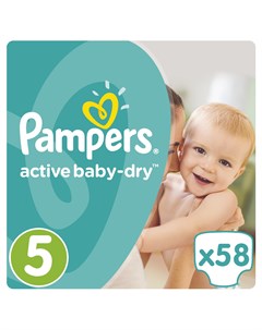 Подгузники Active Baby Dry 11 18 кг шт Pampers
