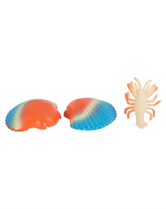 Настольная игра Морское животное в ракушке оранжево голубое Игруша