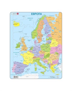 Пазл Европа 37 деталей Larsen