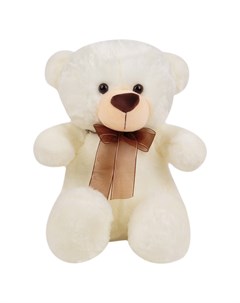 Мягкая игрушка Медведь с бантом 40 см цвет белый Игруша