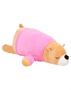 Мягкая игрушка Медведь в розовой футболке 60 см цвет бежевый Игруша