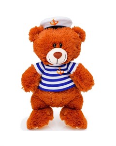 Мягкая игрушка Медвежонок моряк 50 см цвет коричневый Смолтойс
