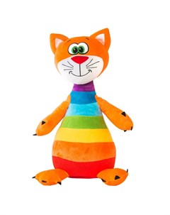 Мягкая игрушка Радужный котенок 47 см Смолтойс