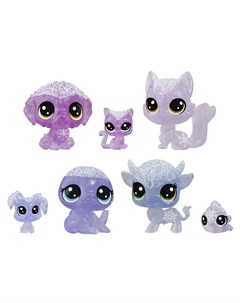 Игровой набор Холодное царство 7 петов фиолетовый Littlest pet shop