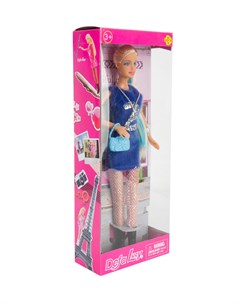 Кукла Модница в синем платье 28 см Defa