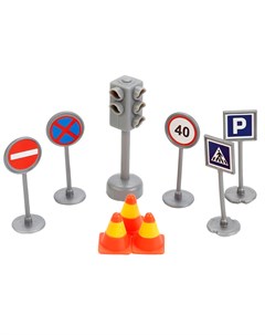 Игровой набор Светофор и дорожные знаки Технопарк