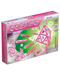 Магнитный конструктор Pink 68 деталей Geomag