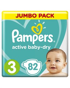 Подгузники Active Baby Dry 6 10 кг шт Pampers