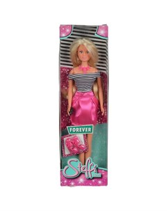 Кукла Штеффи в розовой юбке и кофте в полоску Simba