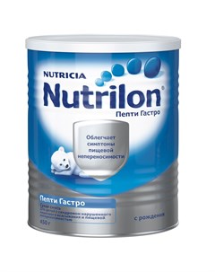 Молочная смесь Пепти Гастро 450 г 0 6 месяцев Nutrilon
