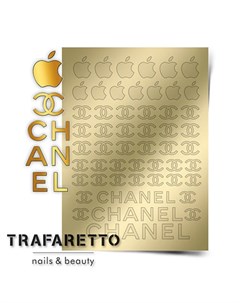 Металлизированные наклейки Fsh 01 золото Trafaretto