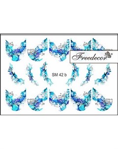 Металлизированный слайдер дизайн SM42 синий Freedecor