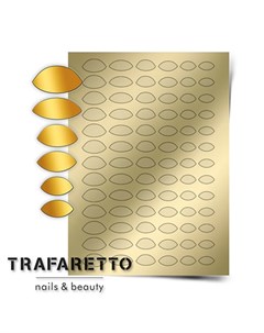 Металлизированные наклейки CL 10 золото Trafaretto