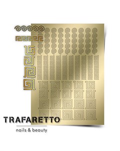 Металлизированные наклейки OR 03 золото Trafaretto
